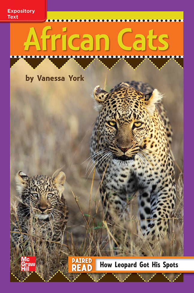 Reading Wonders Leveled Reader African Cats Ell Unit 6 Week 4 Grade 3