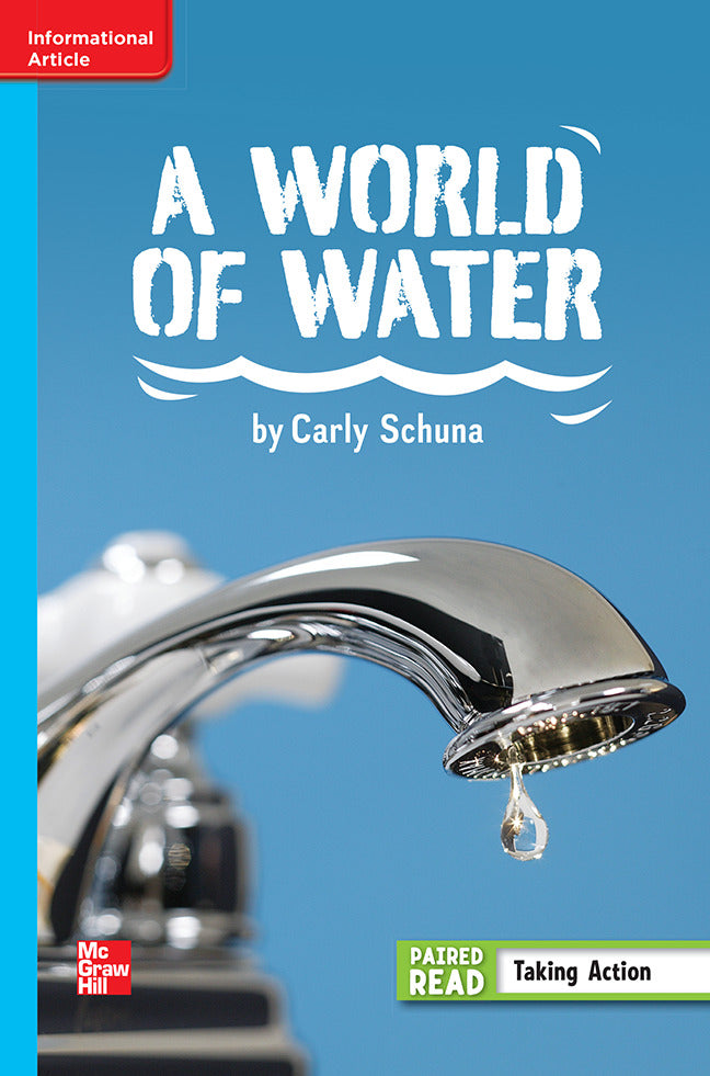 Reading Wonders Leveled Reader A World Of Water On Level Unit 3 Week 5 Grade 6
