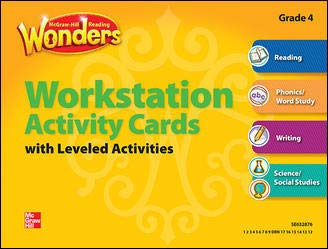 Reading Wonders, Grade 4, Workstation Activity Cards Package (ELEMENTARY CORE READING) [Product Bundle] McGraw Hill