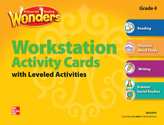 Reading Wonders Grade 4 Workstation Activity Cards Package