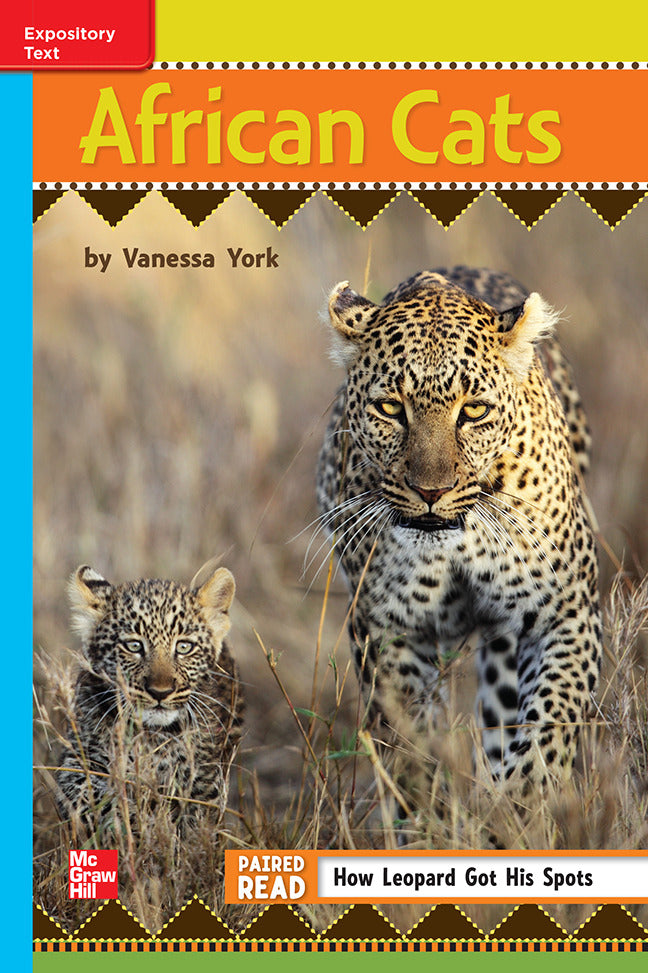 Reading Wonders Leveled Reader African Cats On Level Unit 6 Week 4 Grade 3