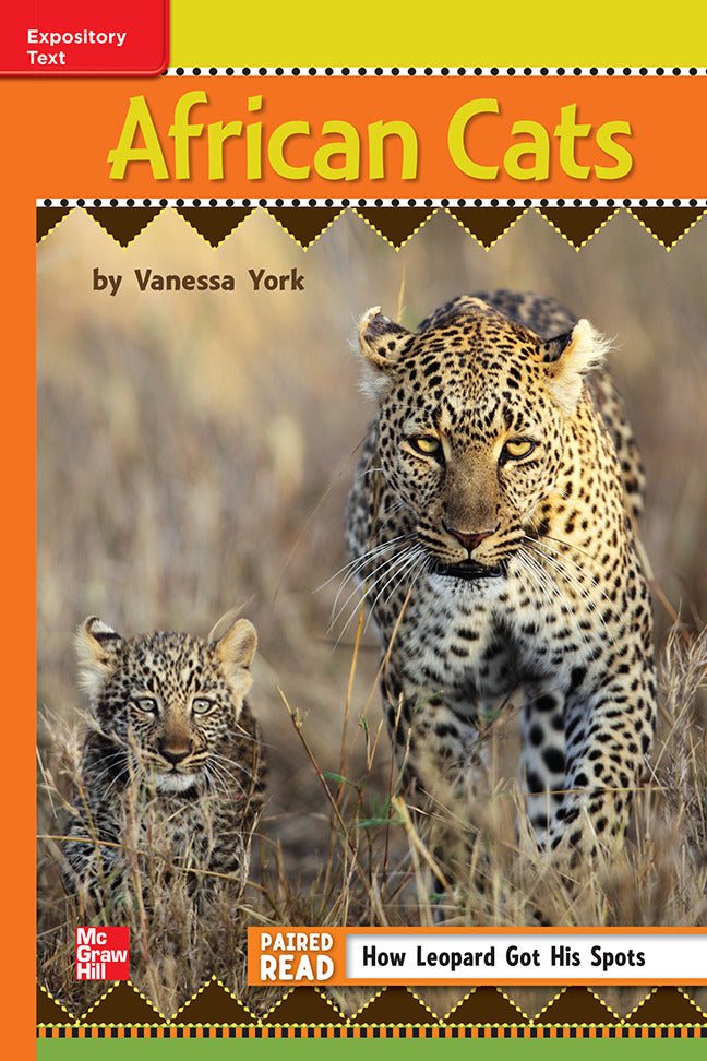 Reading Wonders Leveled Reader African Cats Approaching Unit 6 Week 4 Grade 3
