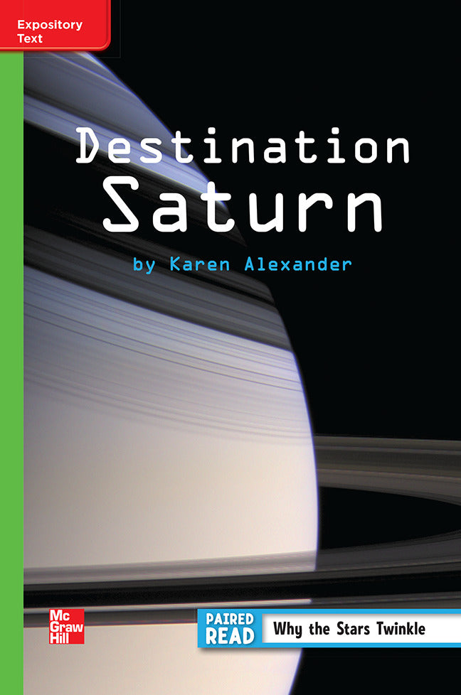 Reading Wonders Leveled Reader Destination Saturn Beyond Unit 3 Week 3 Grade 3