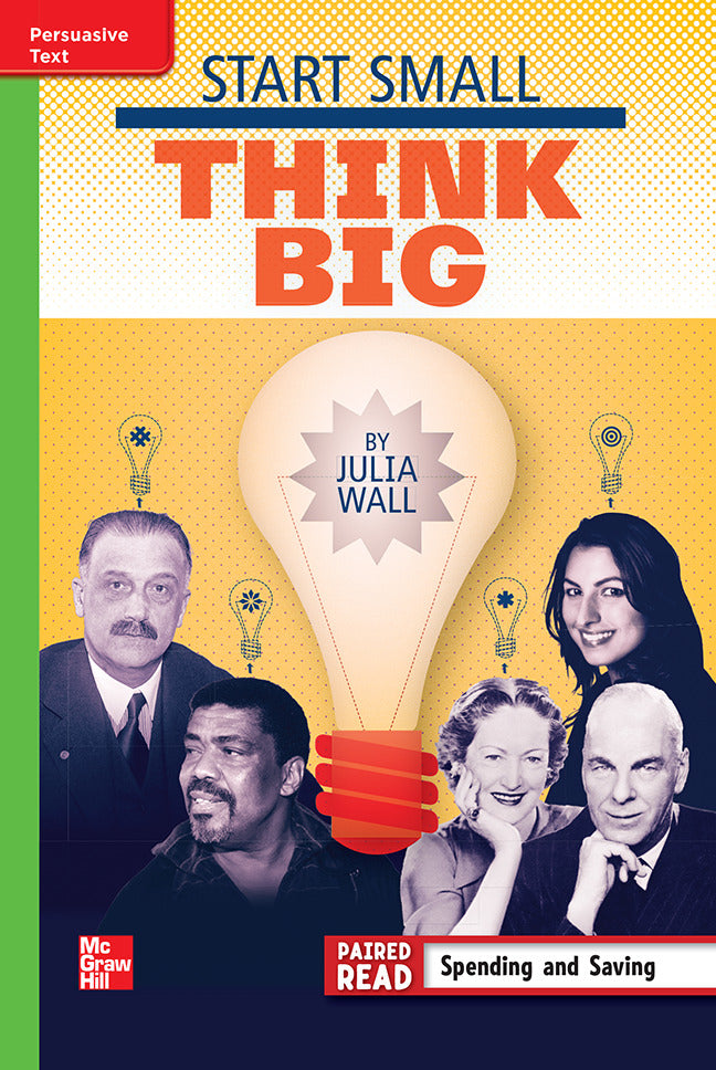 Reading Wonders Leveled Reader Start Small Think Big Beyond Unit 1 Week 5 Grade 4