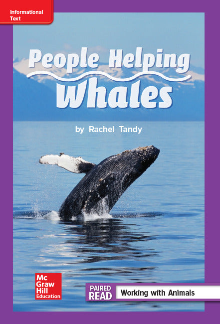 Reading Wonders Leveled Reader People Helping Whales Ell Unit 1 Week 4 Grade 2
