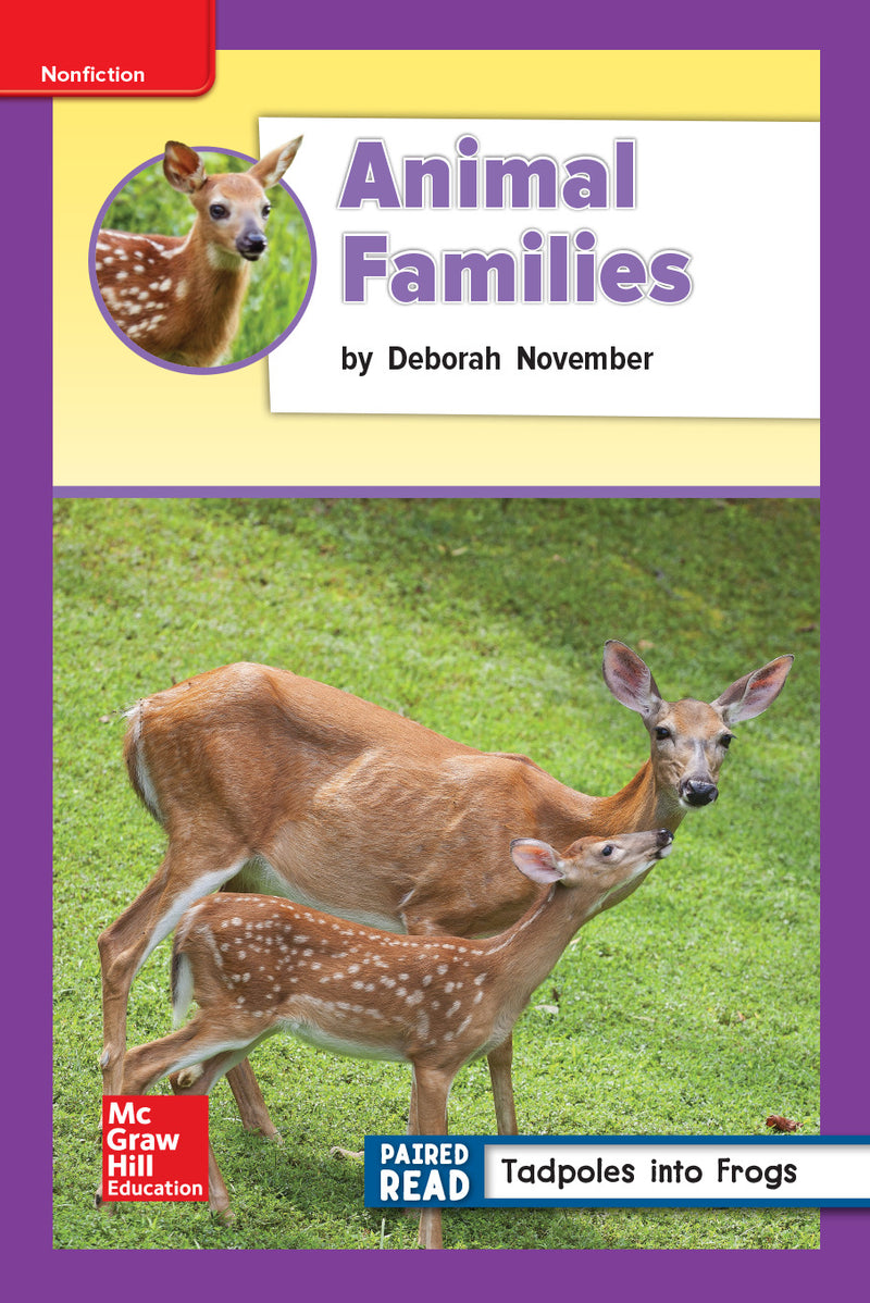 Reading Wonders Leveled Reader Animal Families Ell Unit 2 Week 4 Grade 2