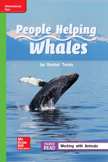 Reading Wonders Leveled Reader People Helping Whales Beyond Unit 1 Week 4 Grade 2