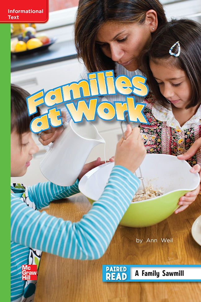 Reading Wonders Leveled Reader Families At Work Beyond Unit 1 Week 5 Grade 2