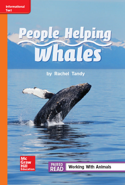 Reading Wonders Leveled Reader People Helping Whales Approaching Unit 1 Week 4 Grade 2