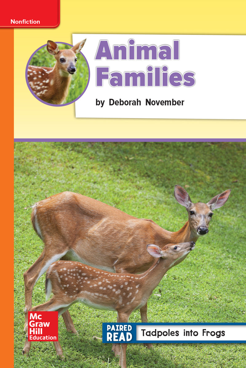 Reading Wonders Leveled Reader Animal Families Approaching Unit 2 Week 4 Grade 2