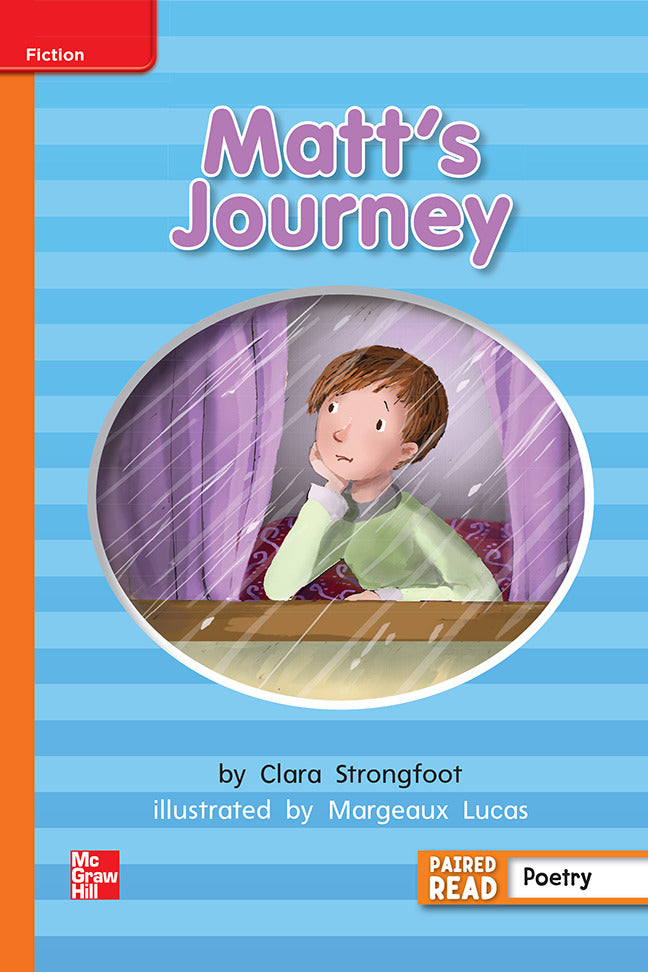 Reading Wonders Leveled Reader Matts Journey Approaching Unit 6 Week 5 Grade 2