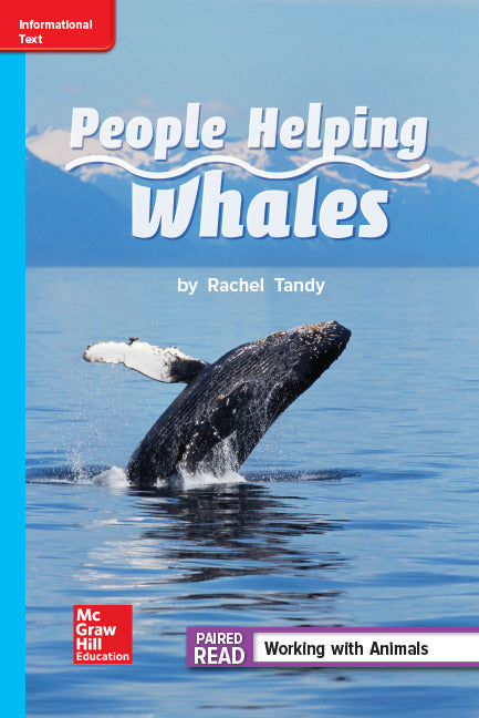 Reading Wonders Leveled Reader People Helping Whales On Level Unit 1 Week 4 Grade 2