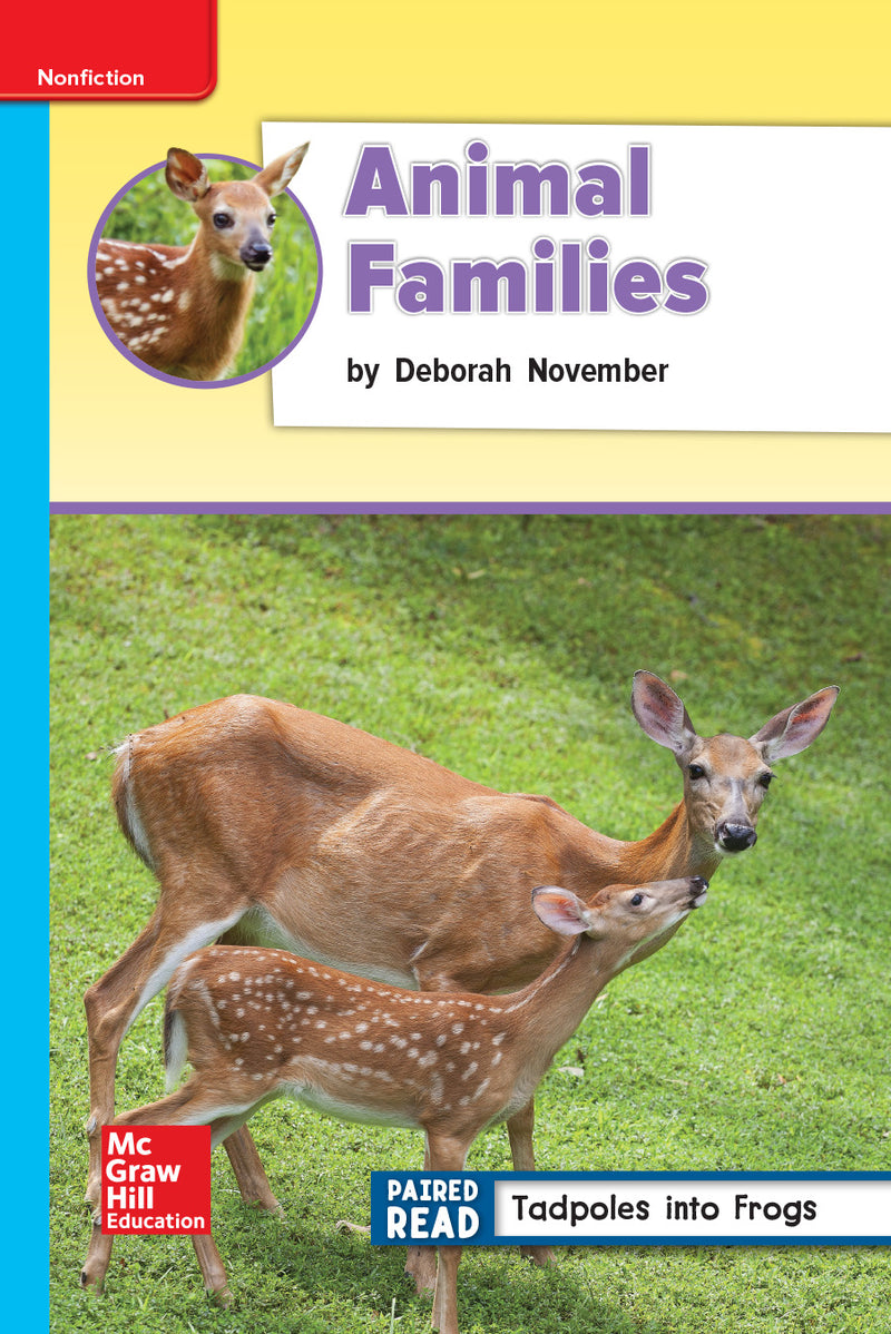 Reading Wonders Leveled Reader Animal Families On Level Unit 2 Week 4 Grade 2