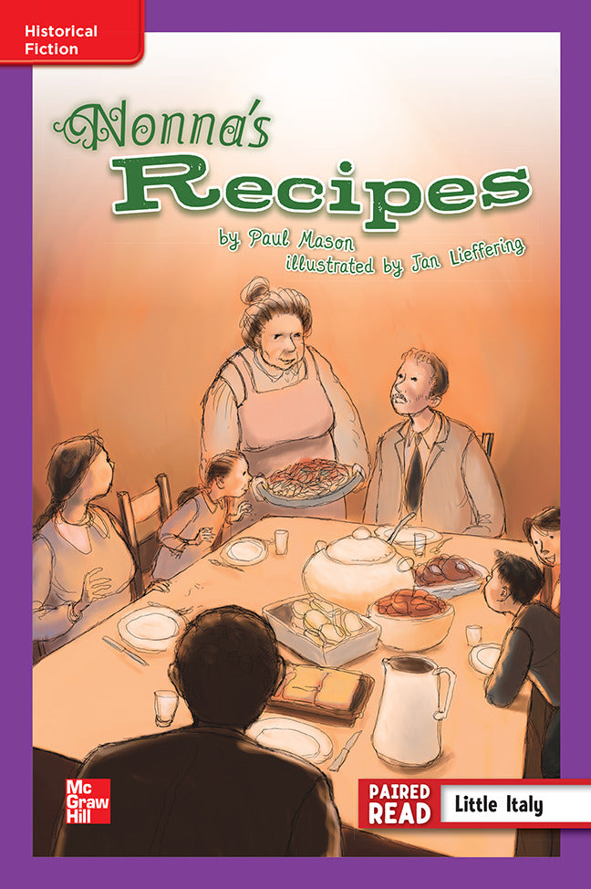 Reading Wonders Leveled Reader Nonnas Recipe Ell Unit 6 Week 2 Grade 4