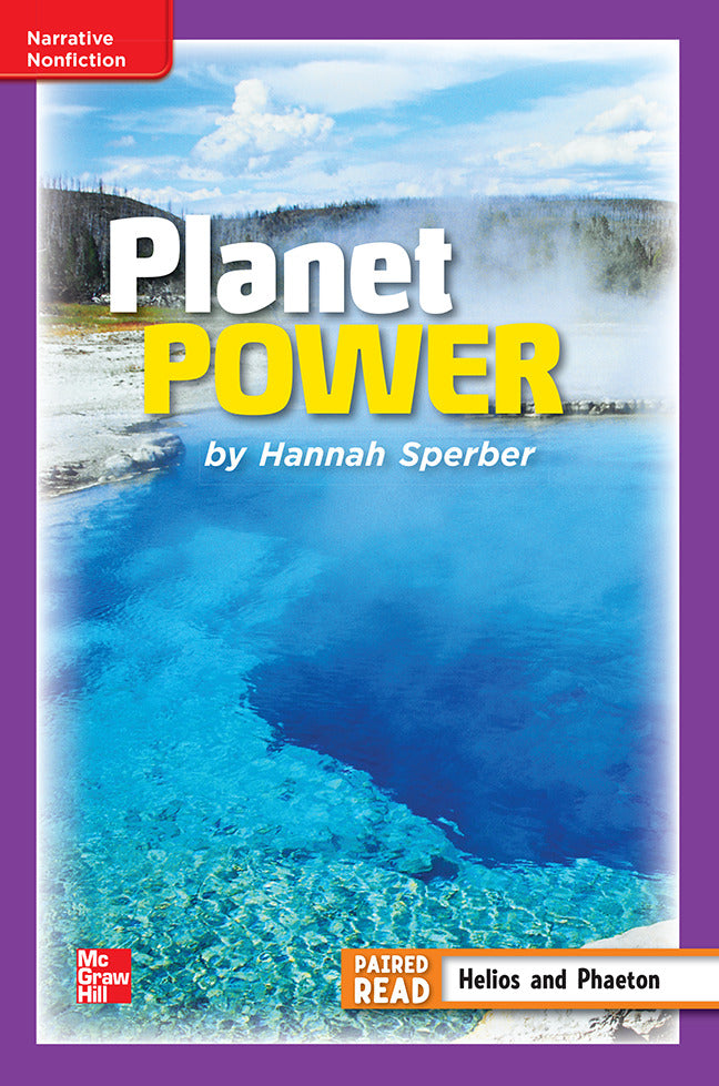 Reading Wonders Leveled Reader Planet Power Ell Unit 6 Week 3 Grade 4