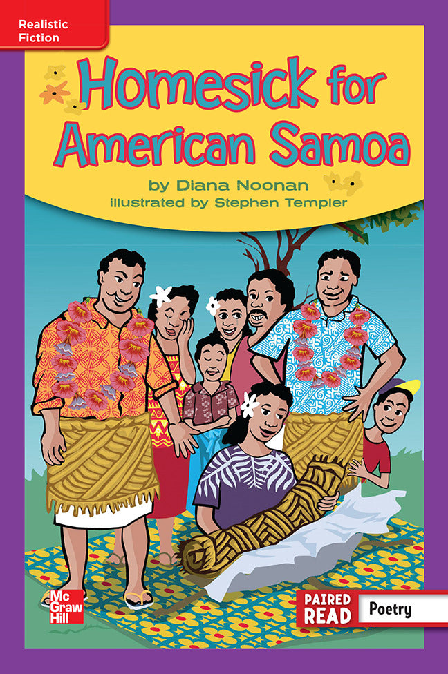 Reading Wonders Leveled Reader Homesick For American Samoa Ell Unit 6 Week 5 Grade 4