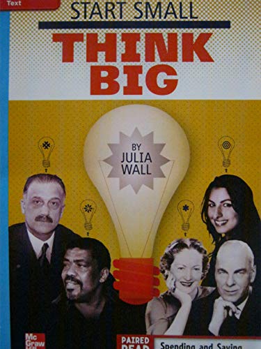 Reading Wonders Leveled Reader Start Small Think Big On Level Unit 1 Week 5 Grade 4
