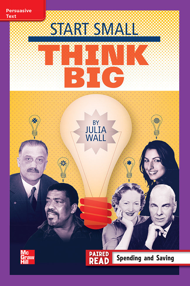 Reading Wonders Leveled Reader Start Small Think Big Ell Unit 1 Week 5 Grade 4