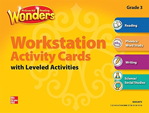 Reading Wonders, Grade 3, Workstation Activity Cards Package (ELEMENTARY CORE READING) [Product Bundle] McGraw Hill
