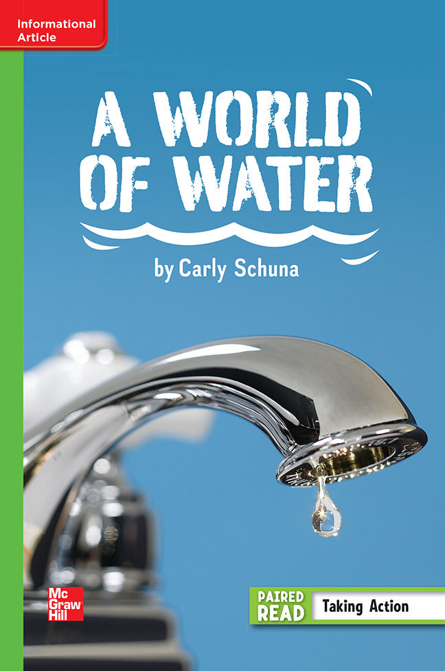 Reading Wonders Leveled Reader A World Of Water Beyond Unit 3 Week 5 Grade 6