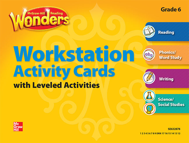 Reading Wonders Grade 6 Workstation Activity Cards Package