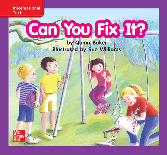 Reading Wonders Leveled Reader Can You Fix It Ell Unit 4 Week 3 Grade K