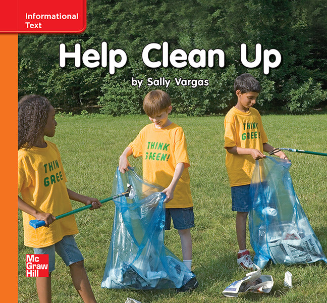 Reading Wonders Leveled Reader Help Clean Up Approaching Unit 10 Week 3 Grade K