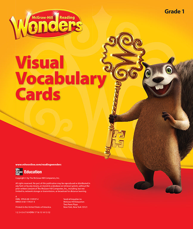 Reading Wonders Grade 1 Visual Vocabulary Cards