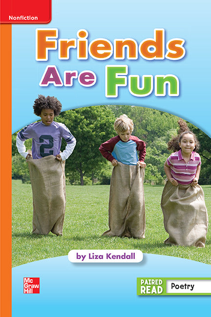 Reading Wonders Leveled Reader Friends Are Fun Approaching Unit 1 Week 4 Grade 1