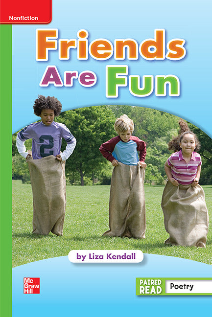 Reading Wonders Leveled Reader Friends Are Fun Beyond Unit 1 Week 4 Grade 1