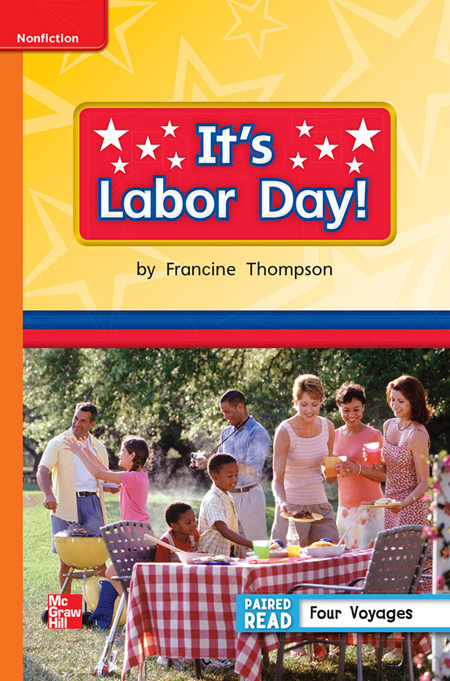 Reading Wonders Leveled Reader Its Labor Day Approaching Unit 6 Week 5 Grade 1