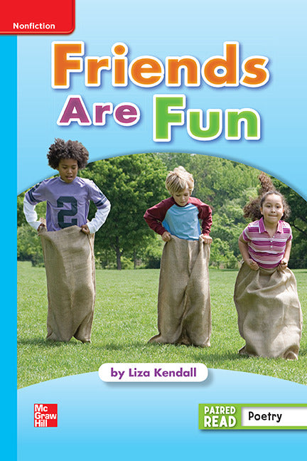 Reading Wonders Leveled Reader Friends Are Fun On Level Unit 1 Week 4 Grade 1