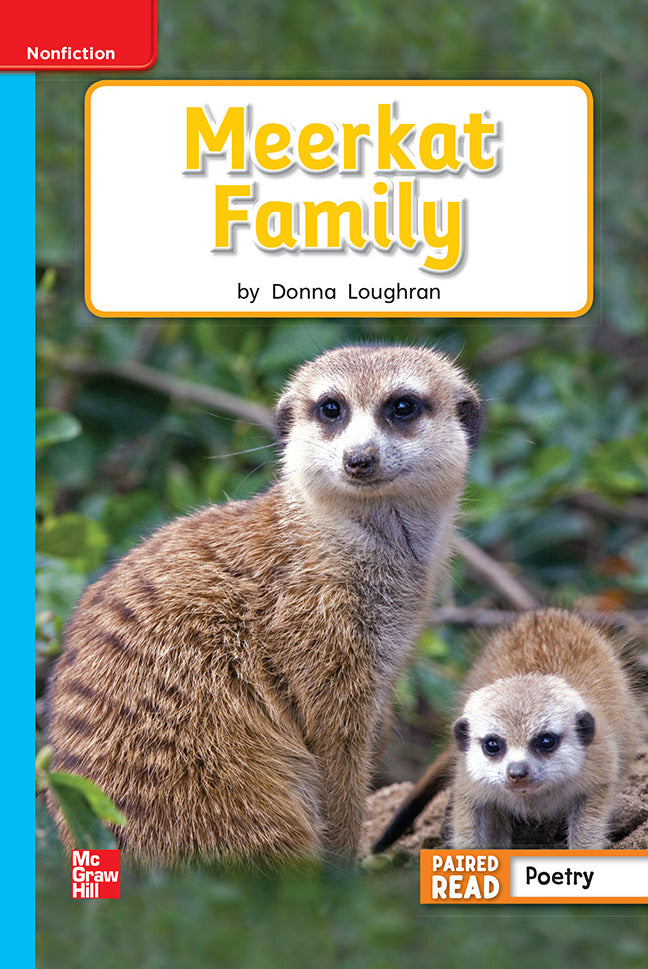 Reading Wonders Leveled Reader Meerkat Family On Level Unit 2 Week 3 Grade 1