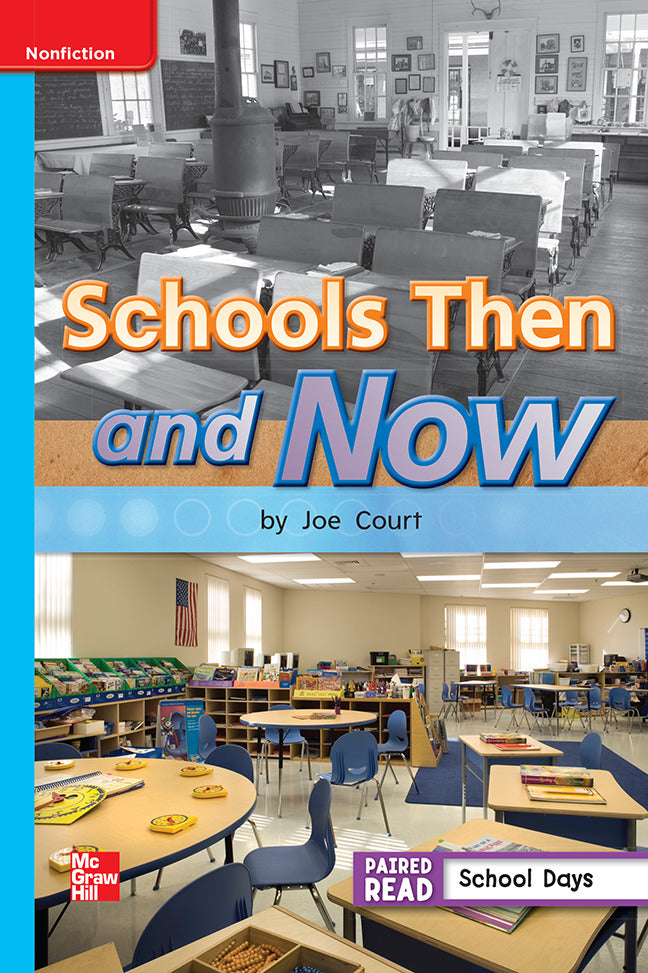 Reading Wonders Leveled Reader Schools Then & Now On Level Unit 3 Week 4 Grade 1