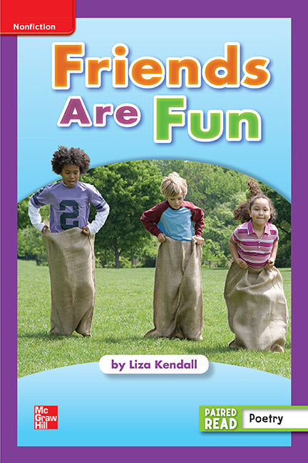 Reading Wonders Leveled Reader Friends Are Fun Ell Unit 1 Week 4 Grade 1