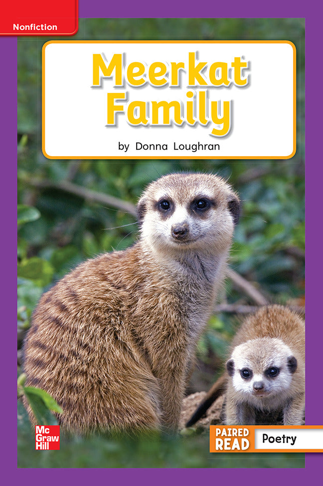 Reading Wonders Leveled Reader Meerkat Family Ell Unit 2 Week 3 Grade 1