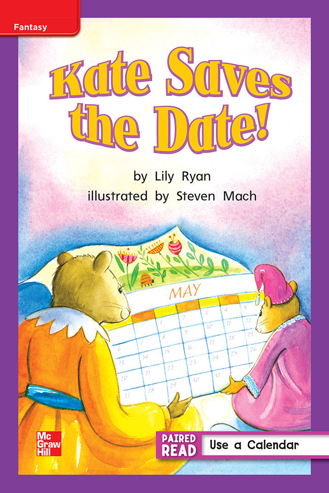 Reading Wonders Leveled Reader Kate Saves The Date Ell Unit 3 Week 1 Grade 1