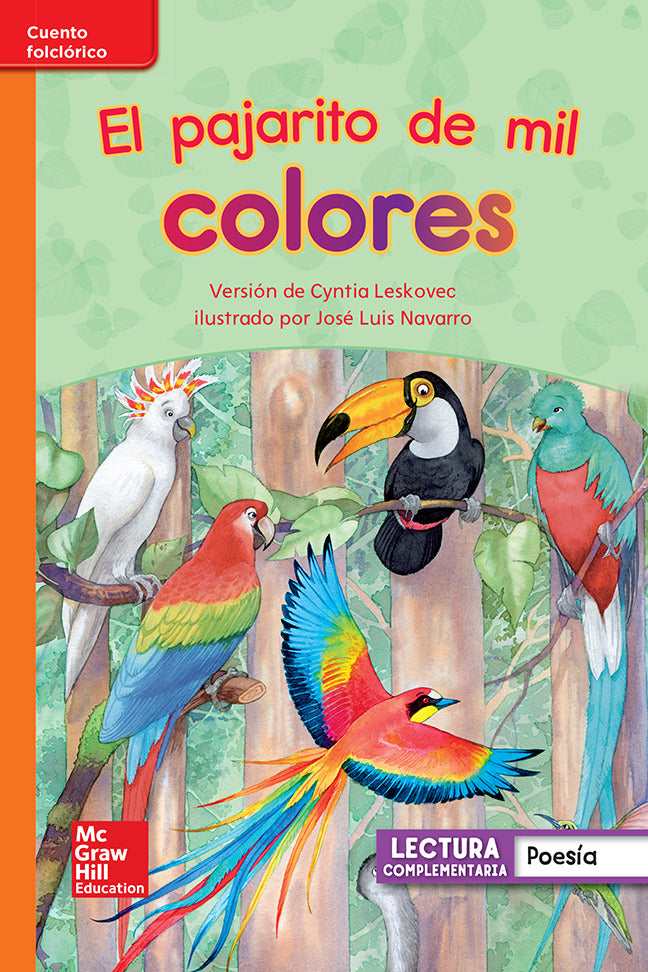 Lectura Maravillas Leveled Reader El Pajarito De Mil Colores Approaching Unit 3 Week 3 Grade 1