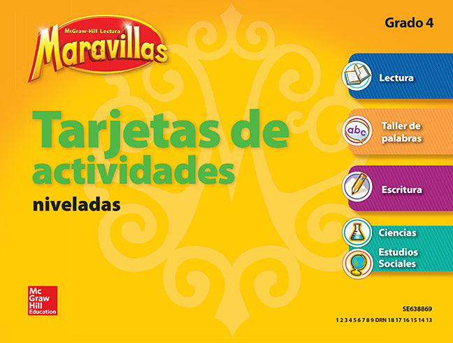 Lectura Maravillas Grade 4 Workstation Activity Cards Package 4 Cards