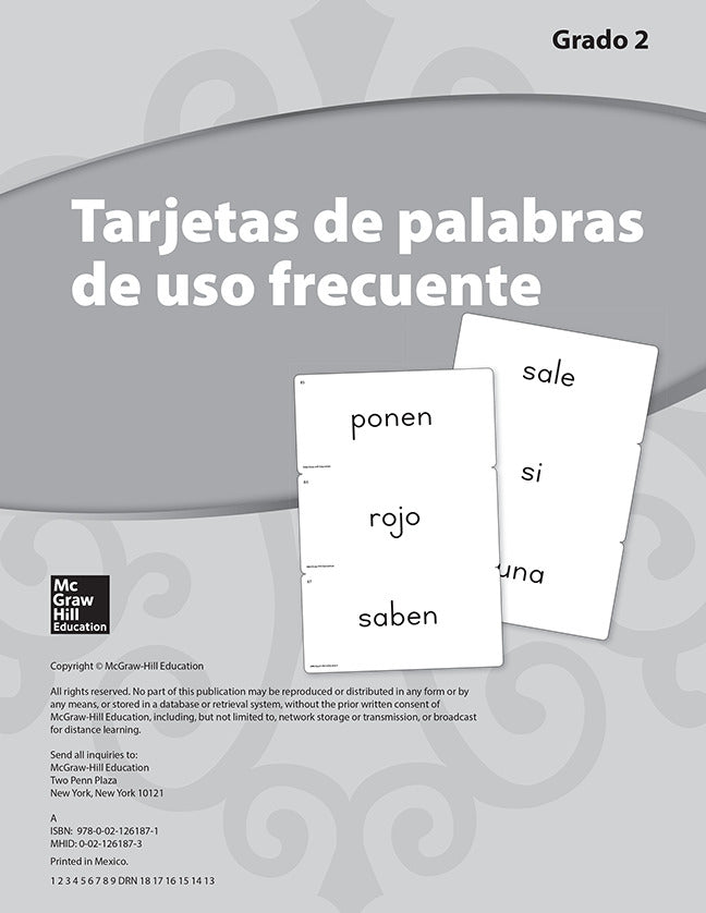 Lectura Maravillas Grade 2 High Frequency Word Cards