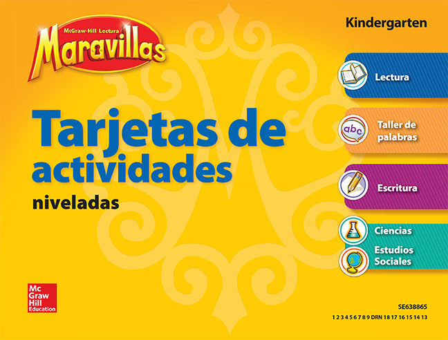 Lectura Maravillas Grade K Workstation Activity Cards
