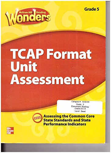 McGraw-Hill Wonders Grade 5 Tennessee TCAP Format Unit Assessment [Paperback] McGraw-Hill Education