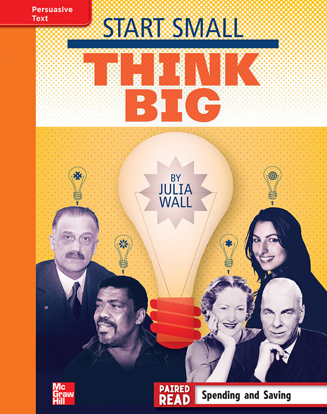 Reading Wonders Grade 4 Leveled Reader Start Small Think Big Approaching Unit 1 6 Pack