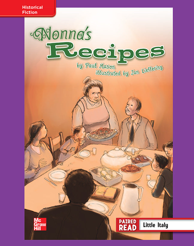 Reading Wonders Grade 4 Leveled Reader Nonnas Recipes Ell Unit 6 6 Pack