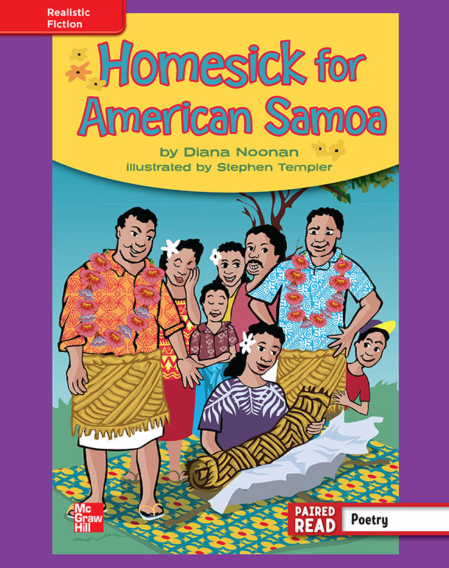 Reading Wonders Grade 4 Leveled Reader Homesick For American Samoa Ell Unit 6 6 Pack