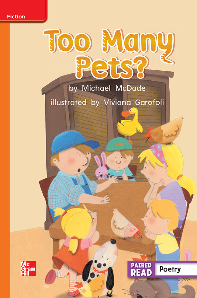 Reading Wonders Grade 2 Leveled Reader Too Many Pets Approaching Unit 1 6 Pack
