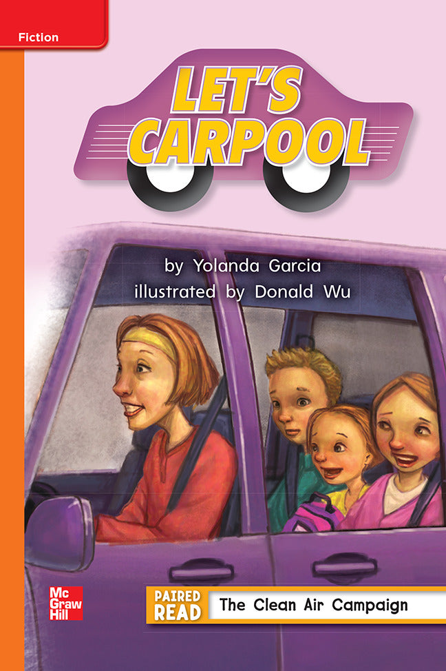 Reading Wonders Grade 2 Leveled Reader Lets Carpool Approaching Unit 5 6 Pack