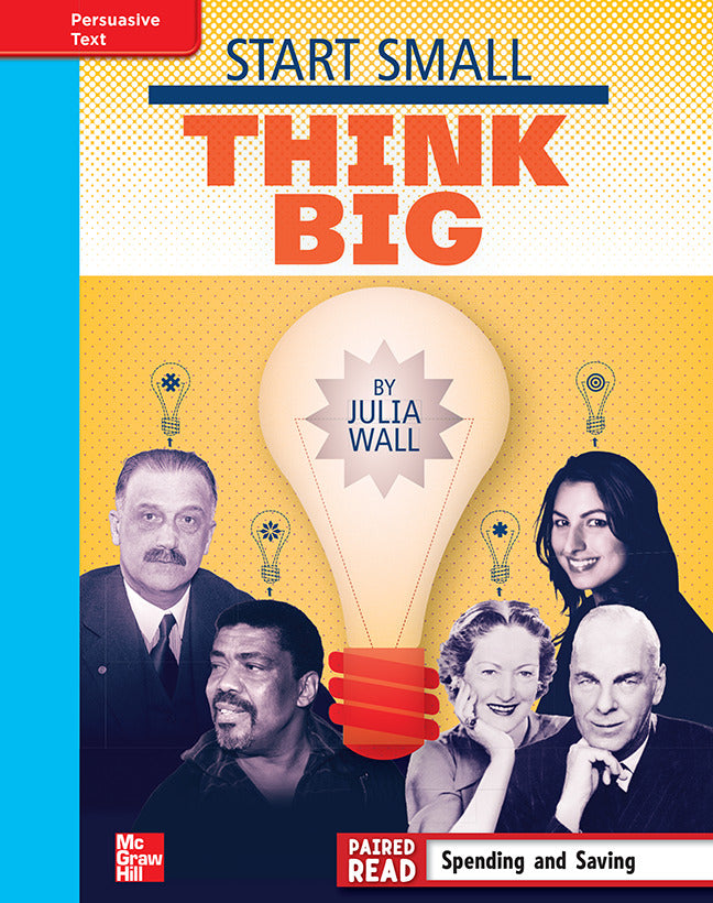 Reading Wonders Grade 4 Leveled Reader Start Small Think Big On Level Unit 1 6 Pack