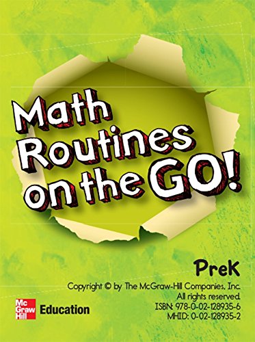 McGraw-Hill My Math, Grade PK, Math Routines on the Go (ELEMENTARY MATH CONNECTS) [Misc. Supplies] Education, McGraw