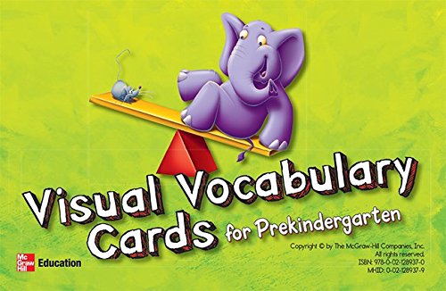 McGraw-Hill My Math, Grade PK, Visual Vocabulary Cards (ELEMENTARY MATH CONNECTS) [Misc. Supplies] Education, McGraw